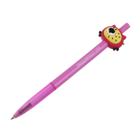 Ручка автоматическая шариковая синяя "Фрутти Дог", 6 видов