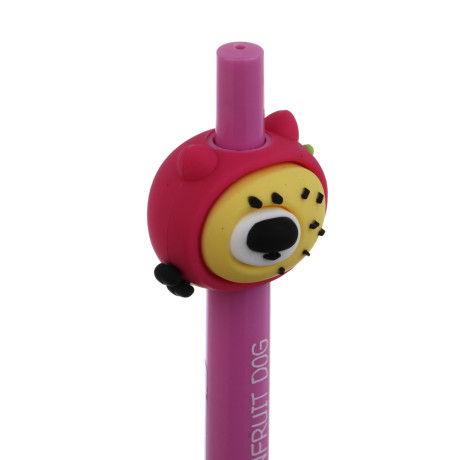 Ручка автоматическая шариковая синяя "Фрутти Дог", 6 видов