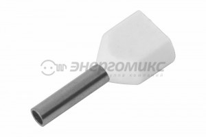 REXANT наконечник штыревой втулочный изолир. НШВИ(2) 0,5-8, белый (уп.100шт, цена за шт) 08-2801
