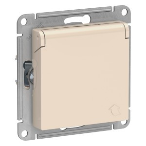 Systeme Electric AtlasDesign мех. роз. СУ 1 мест. беж. (пл.осн., земля, штор., крыш) ATN000246 (15!)