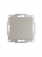 Lezard VESNA мех. выкл. СУ 1 кл. 10А (проходн.) титан (корп. ABS)  742-3788-105