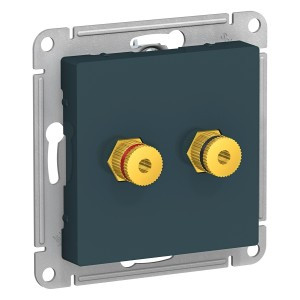 Systeme Electric AtlasDesign мех. аудио роз. СУ 2 мест. изумруд ATN000887 (2!)