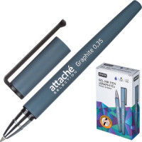 Ручка гелевая Attache Selection Graphite, цвет чернил синий 1035348