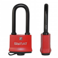 Замок навесной БУЛАТ ВС 1-П58-01 ПЛ Ш58*В125 всепогод удл дуж d=10,1мм автомат 5 анг.кл.(48,6)