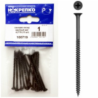 Саморез оксид по дереву крупный шаг 4,2*70 (15 шт BL) (цена за уп) НАКРЕПКО 100719