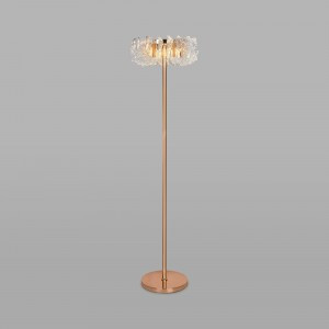 Bogate's Торшер св/д 22W 3000K 2480lm 420х420х1300 мет.зол/прозр. Farfalla 80510/1 Умный дом a065737