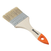 ЕРМАК Кисть малярная плоская &quot;Бейсик&quot; нат. щетина 2,5&quot; (63мм)
