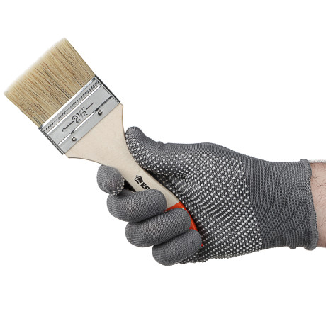 ЕРМАК Кисть малярная плоская "Бейсик" нат. щетина 2,5" (63мм)