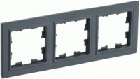 IEK BRITE Рамка СУ 3 мест. РУ-3-БрГ графит BR-M32-K53