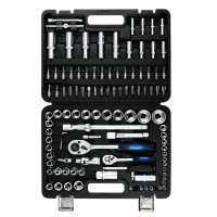 РОКОТ Набор автомобильных инструментов, 108 предметов, 1/4"+1/2"