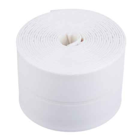 ЕРМАК Лента бордюрная самоклеящаяся белая 60ммх3,35м, полиэтилен