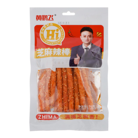 Закуска снековая со вкусом острых колбасок с кунжутом ZHIMA 76гр