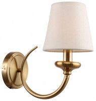 Rivoli бра 2073-401 Carissa 1хЕ14 40W 270х150х280 латунь, бежевый 55525