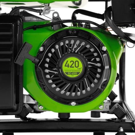 Генератор бензиновый БС-6500, 5.5 кВт, 230В, четырехтактный, 25 л, ручной стартер Сибртех