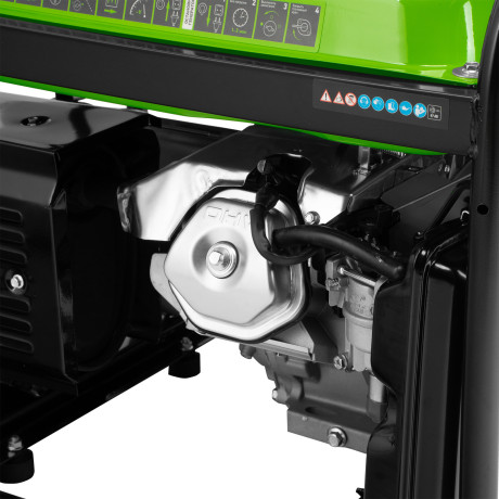 Генератор бензиновый БС-6500, 5.5 кВт, 230В, четырехтактный, 25 л, ручной стартер Сибртех