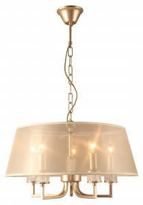 Rivoli люстра 2083-310 Elinor 5хЕ14 40W 500х500х700 французское золото, кремовый 55626