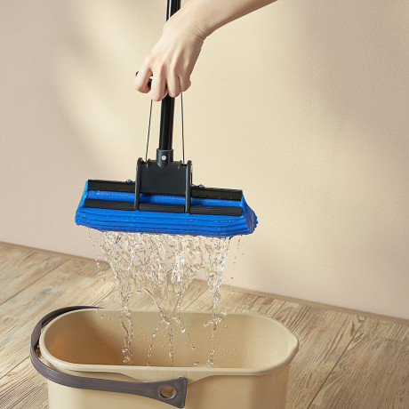 VETTA Швабра ПВА Эконом стальная ручка 110см, один ряд роликов, арт. PO06