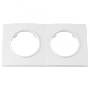 Bylectrica РЕТРО ПРОВАНС квадрат Рамка 2 мест., белый, (ЮЛИГ.735212.498)