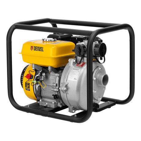 Мотопомпа бензиновая высоконапорная PX-50H, 7 л.с, 2", 600 л/мин, глубина 8 м, напор 65 м Denzel
