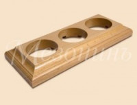 МЕЗОНИНЪ Престиж Рамка дерев. 3 мест. без тонировки, для наруж. и внутр. монтажа GE70708-00