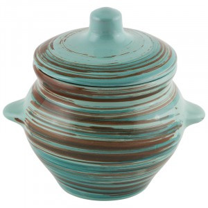 Горшок д/жаркого, 0,5л, 10,5*10см (кратность 18!!!) керамика 6785