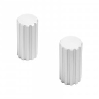 Ручка-кнопка мебельная Knob AP2315 W мат. бел. хром 2шт (цена за пару (25, 250) StahlBuro