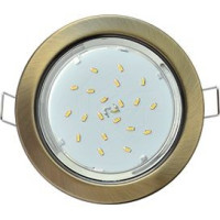 Ecola GX53 H4 св-к  Черненая бронза 38x106 FN53H4ECB (10!)