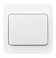 Smartbuy Марс выкл. СУ 1-кл. 10А белый, керамика  (SBE-02w-10-SW1-0-c)