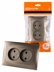 TDM Лама роз. СУ 2 мест. 10А (шторки) бронза SQ1815-0712