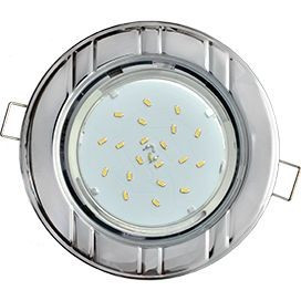 Ecola GX53 H4 св-к "6 полос" Хром 43x115 FC51H4ECB (10!)