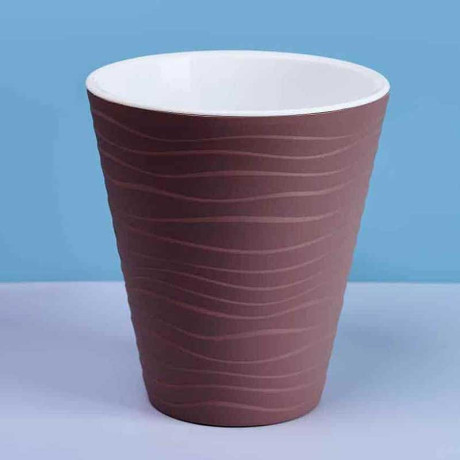 Кашпо "Валенсия" со вст 5,2 л Мокко Пласт Авеню х12