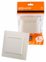 TDM Лама роз.СУ 1 мест. (земля) 16А IP44 с крышкой сл. кость SQ1815-0126