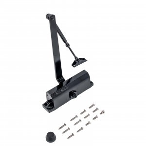 NOTEDO Доводчик дверной  DC-090 BLACK  60-120 кг чёрный. (10)