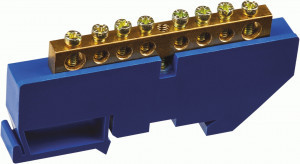 Navigator шина нул. на DIN-изолят. 6х9мм  8 отв. NBB-M69-8D/B (уп. 10 шт. цена за 1 шт.) 71153