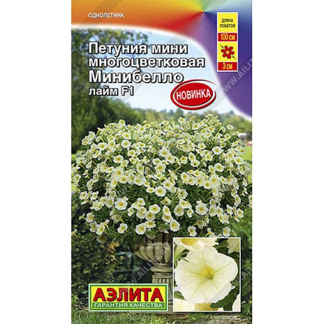 Петуния Минибелло лайм Аэлита Ц