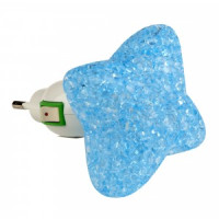 Uniel DTL-309 ночник 0.1W 1LED Звездочка синий/BLUE, 220V, пластик, с выкл, BL