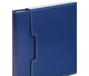 Папка на 100 файлов в коробе синий