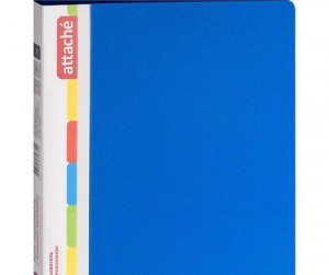 Папка Скорос-тель с пружин. механ-м ATTACHE F612/07 17мм синий Рос 33051