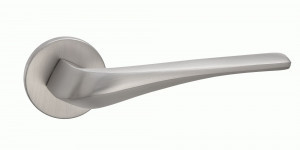 Ручка дверная компл.круг.основ. PUERTO Соффиони SLIM никель супер матовый INAL 547-06 slim MSN