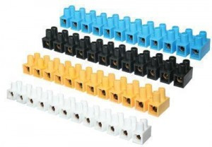 EKF колодка винтовая (ЗВИ) 12 пар 40мм 150А полиэтилен бел. (уп. 10 шт., цена за 1шт.) plc-KK-40-150