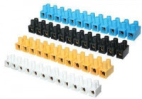 EKF колодка винтовая (ЗВИ) 12 пар 40мм 150А полиэтилен бел. (уп. 10 шт., цена за 1шт.) plc-KK-40-150