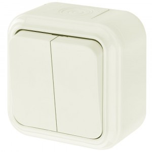 Bylectrica ПРАЛЕСКА АКВА выкл.2 кл. ОУ IP54 беж., (А56-224 беж.)