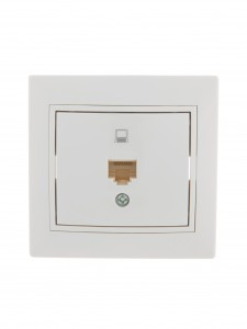 Lezard Мира роз. компьют. СУ 1 мест. бел. (RJ45) (корпус PC) 701-0202-139