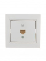 Lezard Мира роз. компьют. СУ 1 мест. бел. (RJ45) (корпус PC) 701-0202-139