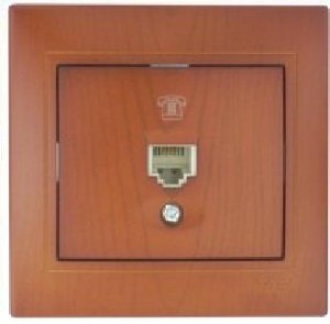 Lezard Мира роз. телеф. СУ 1 мест. сосна (RJ11) (корпус PC) 701-0801-137