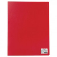 Папка 60 вкладышей STAFF, красная, 0,5 мм, 225706