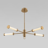 Eurosvet люстра 1421lm 720х720х760 металл прозр./латунь Stark 50386/5 LED нет