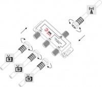 ЭРА Simple splitter (делитель) 3TV под F-разъём 5-1000 МГц  DS-F-02, 6797