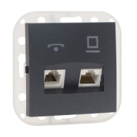 Bylectrica СТИЛЬ мех. роз. 1 мест. СУ (комп+тел) черный графит (ТРК-004 черный графит)