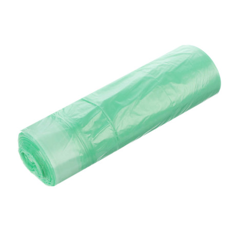 VETTA Мешки для мусора с завязками 35 л., 15 шт., стандарт, зелёные, рулон